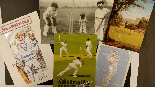 CRICKET, greetings cards, modern selection, used, VG to EX, 60*