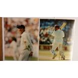 CRICKET, press photos, 8 x 10 action shots, inc. Lara, Atherton, Bevan, Elliott, Fleming,