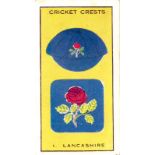 THOMSON, Cricket Crests, complete, G to VG, 16