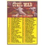 A. & B.C. GUM, Civil War News, complete, with unused checklist, G to VG, 88