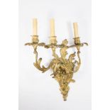 :Dore Bronze French 19th Century 3-Arm Sconce