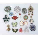 Tray Lot Vintage Costume Jewelry