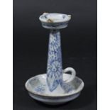:Chinese Blue & White Porcelain Candlestick