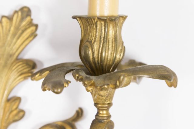 :Dore Bronze French 19th Century 3-Arm Sconce - Image 4 of 4