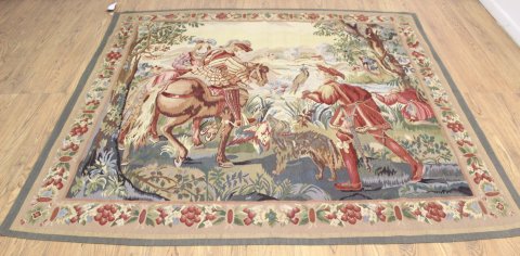 Handmade Needlepoint Tapestry, "The Hunt"