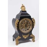 Ansonia Co. Gilt Bronze & Metal Mantel Clock