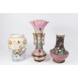 3 Japanese Ceramic Vases