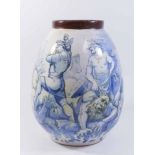 19th Century Glazed Pottery Vase