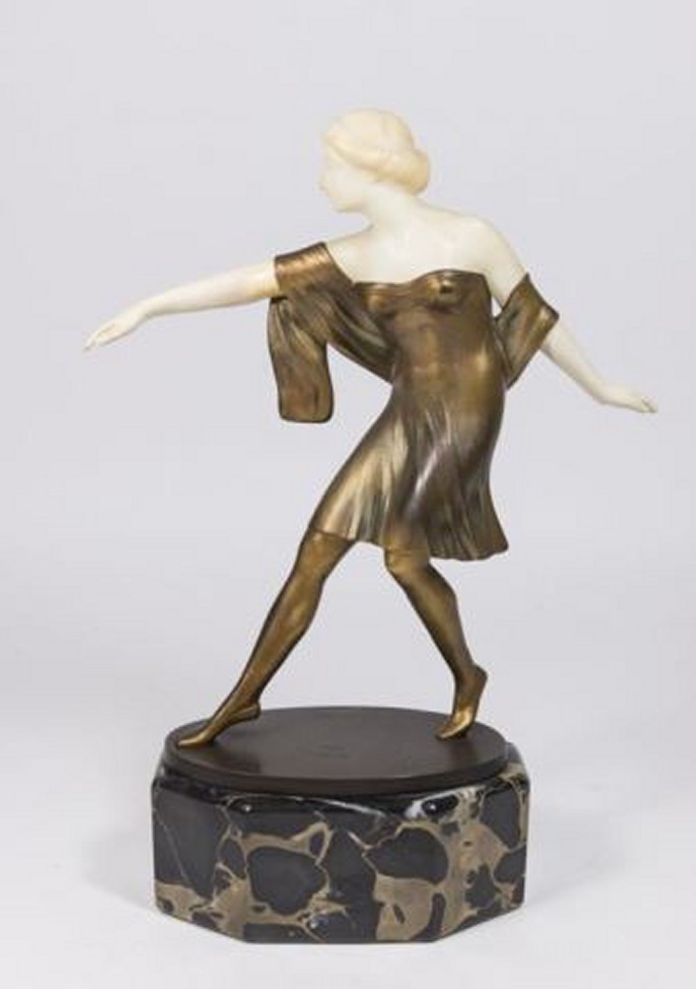 :Austrian Bronze & Alabaster Girl