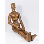 Vintage Articulated Wooden Female Mannequin