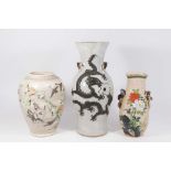 Group of 3 Japanese Ceramic Vases