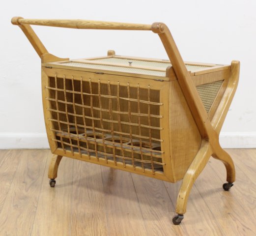 50s Italian Maple Bar Cart - Bild 6 aus 8