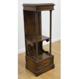 :Brass Trim Walnut Pedestal