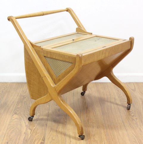 50s Italian Maple Bar Cart