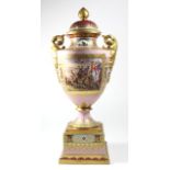 Royal Vienna Covered Urn with Mythological Scene