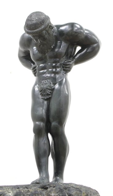 Bronze Atlas Figure Holding Ball - Image 5 of 7