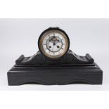 19th Century Black Marble Mantel Clock
