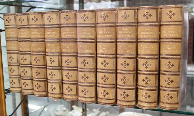 :17 Leather Bound Books, The American Encyclopedia - Image 2 of 4