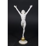 Hutschenreuther Figurine, Nude Female on Ball