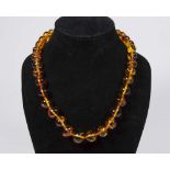 Amber Beaded Necklace
