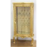 French Style Gold-Leaf Curio Case