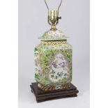 Chinese Covered Famille Verte Ginger Jar