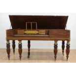 Federal Brass Mounted Mahogany Spinet Piano