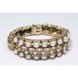 Webb 18K & 14K Gold Bracelet with Pearls & Jewels