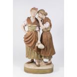 Royal Dux Figure, 2 Woman Talking