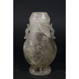 Chinese Rock Crystal Covered Vase