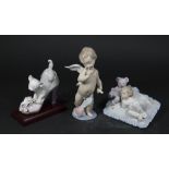 Lot 3 Lladro Figurines