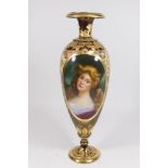 19th Century Royal Vienna Portrait Vase