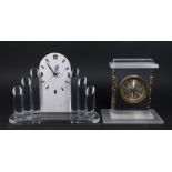 2 Modern Lucite Clocks