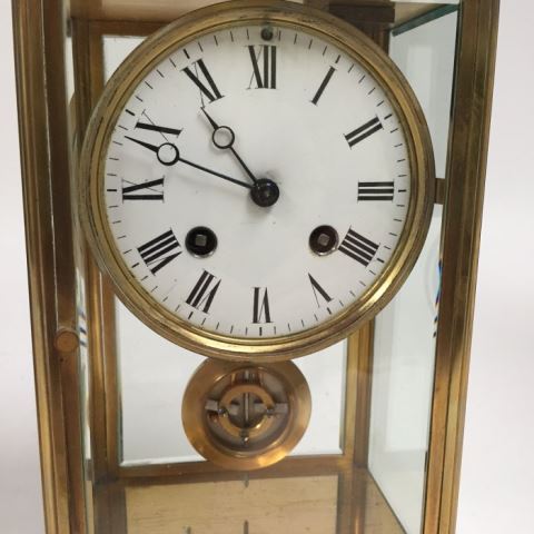 :French Crystal Regulator Clock - Image 3 of 8