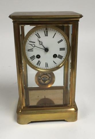 :French Crystal Regulator Clock - Image 2 of 8