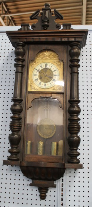 Victorian Mahogany Wall Clock - Image 2 of 6