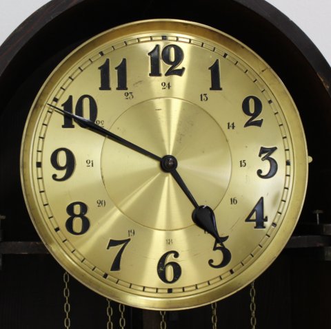 German Oak Deco Grandfather's Clock - Image 7 of 12