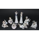 Lot 8 Lladro Figurines