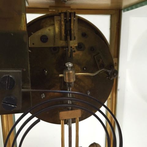 :French Crystal Regulator Clock - Image 6 of 8