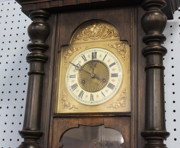 Victorian Mahogany Wall Clock - Image 4 of 6