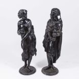 Pair of Spelter Orientalist Figures