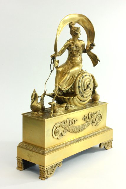 Circa 1830s-40s Dore Bronze Mantel Clock - Image 8 of 10