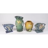 Lot 4 Roseville Pottery Vases