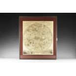 Antique Framed Pigot's Environs of London Map