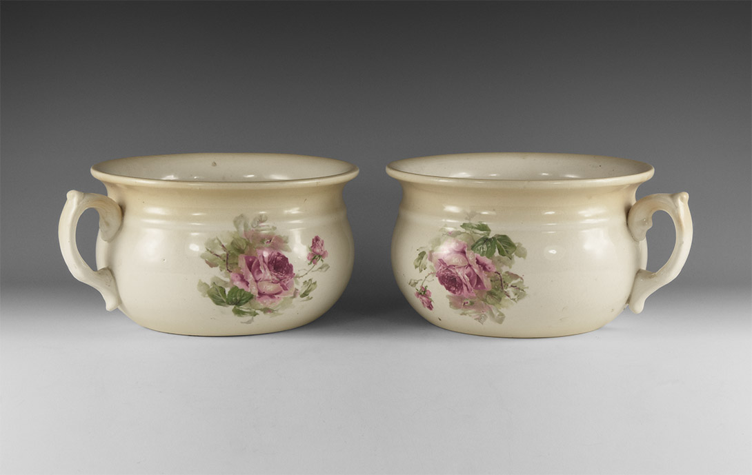 Vintage Chamber Pot Pair