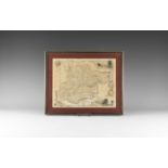 Antique Framed Essex County Map