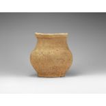 Chinese Neolithic Vessel with Turned Rim