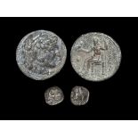 Ancient Greek Coins - Macedonia - Alexander III - Tetradrachm & Obol Group [2]