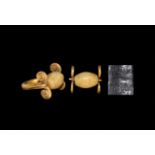 Roman Gold Inscribed Bead Ring