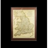 Antique Framed Pigot & Co. England and Wales Map